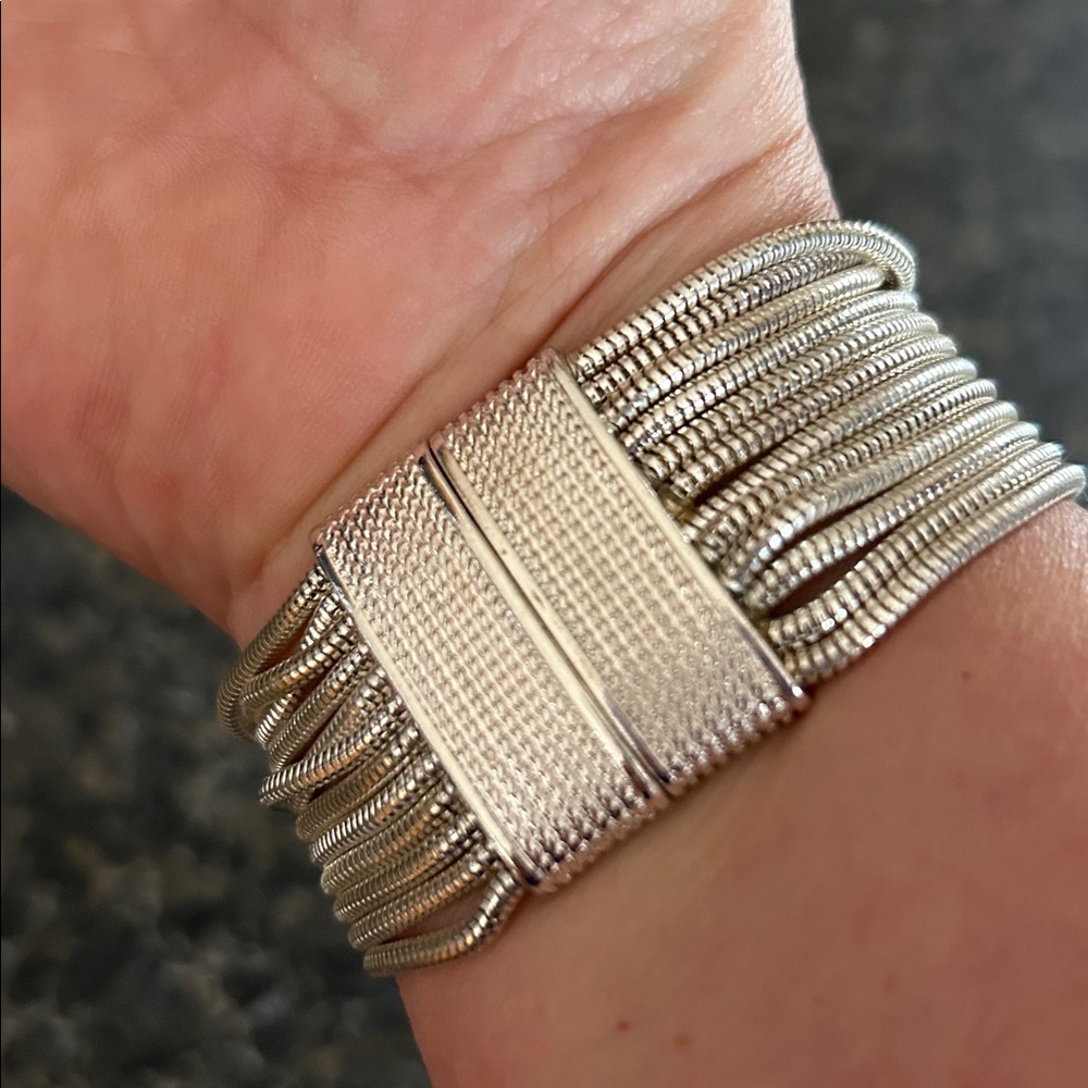 Silver Multi-Strand Bracelet - Picture 2 of 5